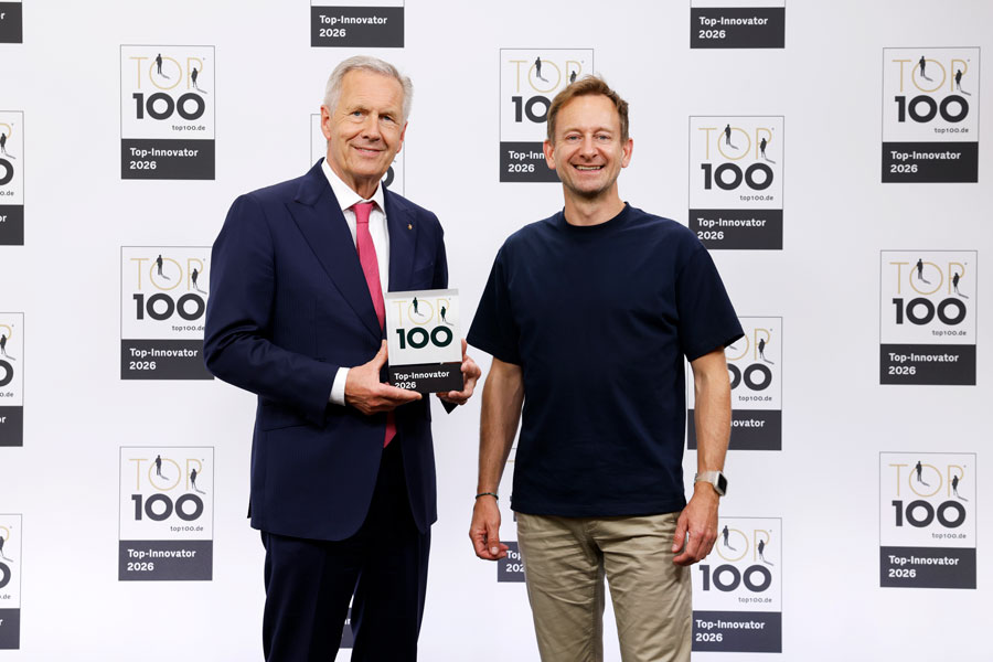 Philipp Deprez mit Christian Wulff bei der Preisverleihung